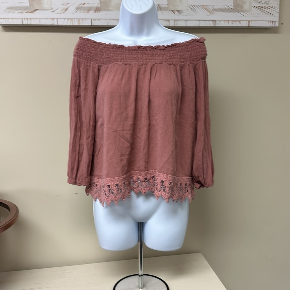 Rue 21 Small Off The Shoulder Fringe Blouse